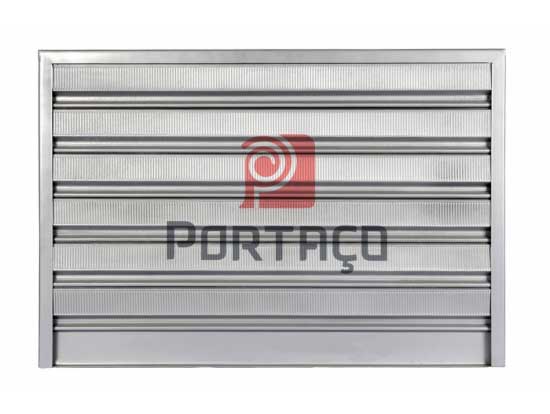 PTC60 - Cortina raiada galvanizada